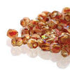 2mm Fire Polish Crystal Orange Rainbow 150 beads - Beads Gone Wild