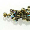 2mm Fire Polish Crystal Gold Rainbow 150 beads - Beads Gone Wild