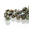 2mm Fire Polish Crystal Graphite Rainbow 150 beads - Beads Gone Wild