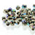 2mm Fire Polish Crystal Nickel Plt AB 150 beads - Beads Gone Wild
