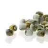 2mm Fire Polish Chalk White Amber Matted 150 beads - Beads Gone Wild