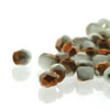 2mm Fire Polish Chalk White Sunset Matted 150 beads - Beads Gone Wild