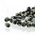 2mm Fire Polish Jet Hematite 150 beads - Beads Gone Wild
