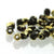 2mm Fire Polish Jet Amber 150 beads - Beads Gone Wild

