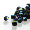 2mm Fire Polish Jet AB 150 beads - Beads Gone Wild