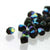 2mm Fire Polish Jet AB 150 beads - Beads Gone Wild
