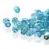 2mm Fire Polish Aqua AB 150 beads - Beads Gone Wild