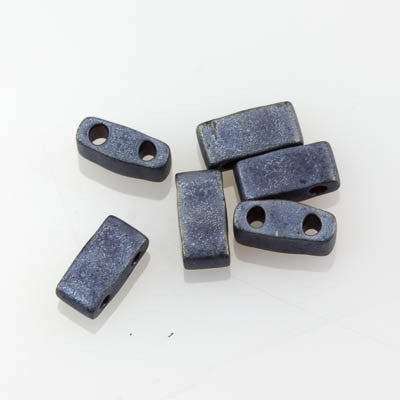 Tila-Half 5mm 2001 Matte Blue Grey 10 grams - Beads Gone Wild
