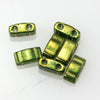Tila-Half 5mm 306 Olive Green Gold Luster 10 grams - Beads Gone Wild