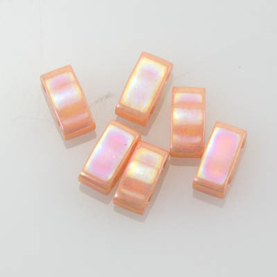 Tila-Half 5mm 596 Semi-Matte Opaque Salmon 10 grams - Beads Gone Wild
