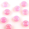 Lentil Beads 6mm Hurricane - Rose Petal Pink 50pcs - Beads Gone Wild