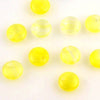 Lentil Beads 6mm Hurricane - Silky Yellow/Crystal 50pcs - Beads Gone Wild