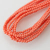 2mm Czech Pearl Peach Coral 150 pcs - Beads Gone Wild