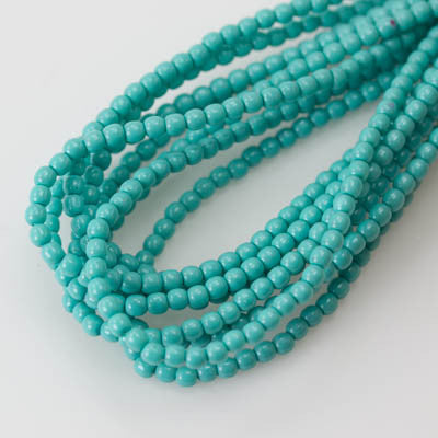 2mm Czech Pearl Turquoise Blue 150 pcs - Beads Gone Wild
