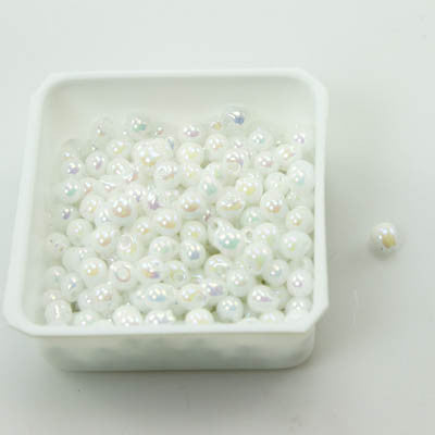 Tiny Drops Miyuki 3" white pearl AB - Beads Gone Wild
