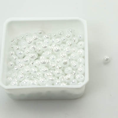 Tiny Drops Miyuki 3" white pearl ceylon - Beads Gone Wild
