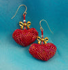 Red Heart Earrings Bead Weaving Kit - Beads Gone Wild