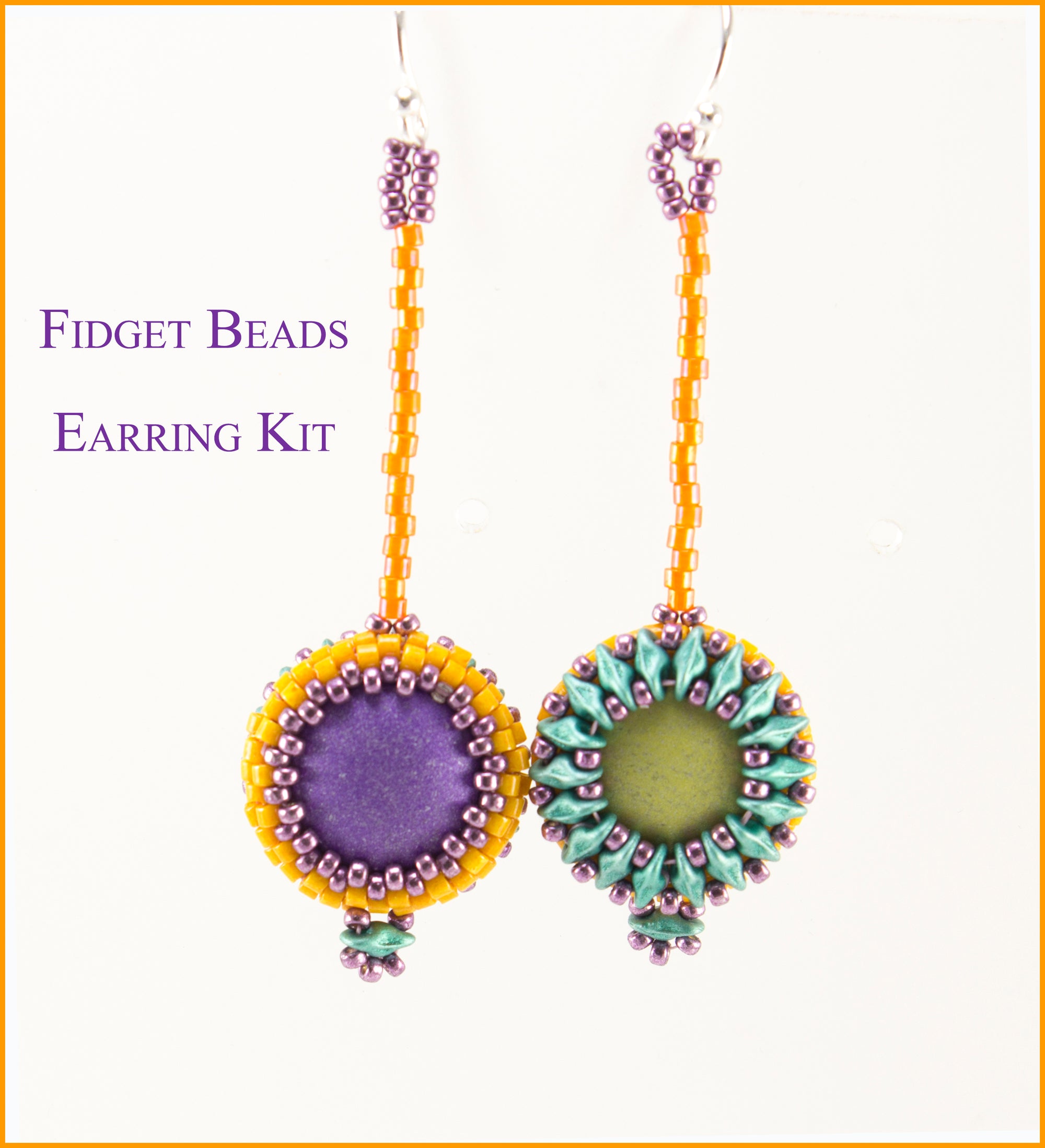 Fidget Bead Earring Bead Weaving Kit - Beads Gone Wild