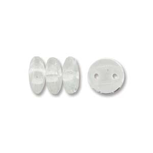 Lentil 6mm 2 holes CRYSTAL 6mm 50pcs - Beads Gone Wild
