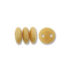Lentil 6mm 2 holes BEIGE OPAQUE 50pcs - Beads Gone Wild