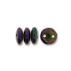 Lentil 6mm 2 holes PURPLE IRIS 50pcs - Beads Gone Wild