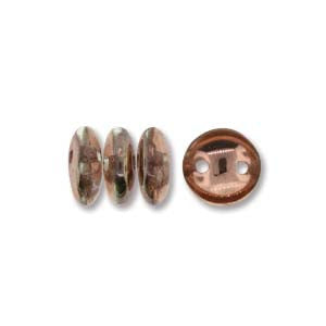 Lentil 6mm 2 holes (GOLD) APOLLO 50pcs - Beads Gone Wild
