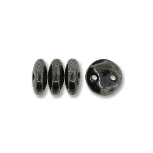 Lentil 6mm 2 holes HEMATITE 6mm 50pcs - Beads Gone Wild
