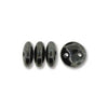 Lentil 6mm 2 holes HEMATITE 6mm 50pcs - Beads Gone Wild