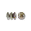 Lentil 6mm 2 holes GRN LSTR OPAQUE 50pcs - Beads Gone Wild