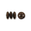 Lentil 6mm 2 holes BRONZE DARK 50pcs - Beads Gone Wild
