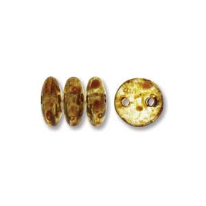 Lentil 6mm 2 holes PICASSO CRYSTAL 50pcs - Beads Gone Wild
