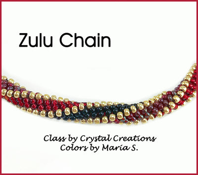 Zulu Chain Bead Weaving Necklace Kit