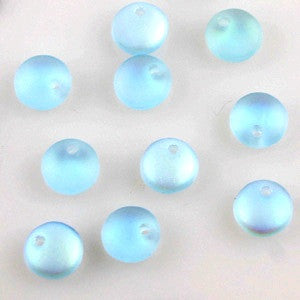 Lentil Beads 6mm Matte Alexandrite AB 50pcs - Beads Gone Wild
