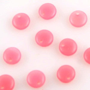 Lentil Beads 6mm Milky Pink 50pcs - Beads Gone Wild
