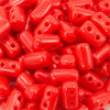 Opaque Coral Red Rulla 3x5 3" Tube - Beads Gone Wild