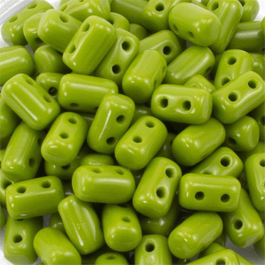 Opaque Green Rulla 3x5 3" Tube - Beads Gone Wild
