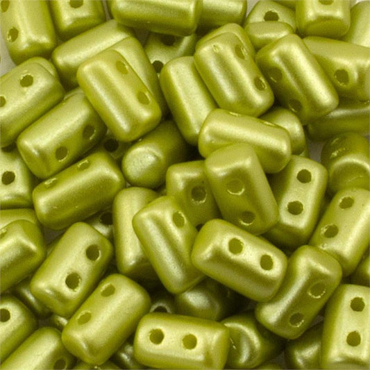Pastel Lime Rulla 3x5 3" Tube - Beads Gone Wild
