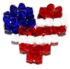 Patriotic Puffy Heart Pendant Bead Weaving Kit - Beads Gone Wild