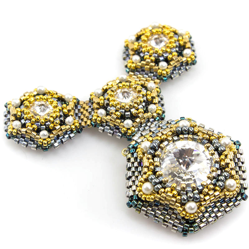 Jeweled Locket Triple Bead Weaving Kit - Beads Gone Wild
 - 1