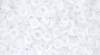 8/o Transparent Frosted Crystal Demi Round Bead - Beads Gone Wild