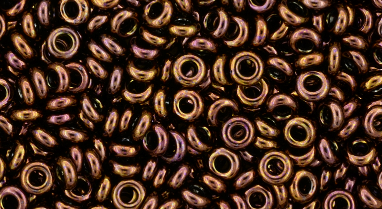 8/o Olympic Bronze Demi Round Bead - Beads Gone Wild

