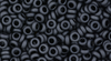 8/o Matte Opaque Gray Demi Round Bead - Beads Gone Wild