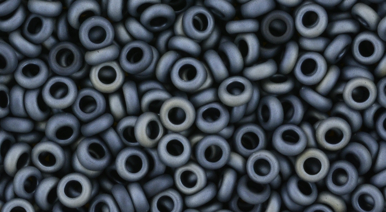 8/o Matte Gun Metal Demi Round Bead - Beads Gone Wild
