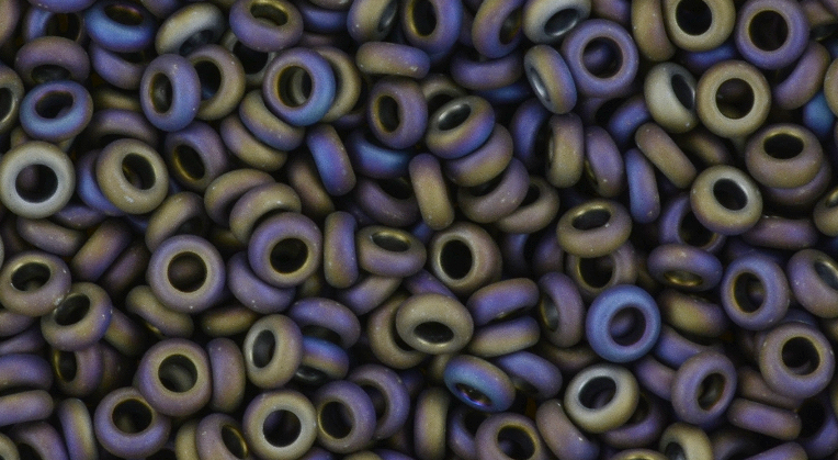 8/o Matte Iris Purple Demi Round Bead - Beads Gone Wild
