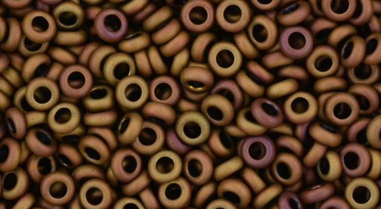 8/o Opaque Pastel Frosted Mud Demi Round Bead - Beads Gone Wild
