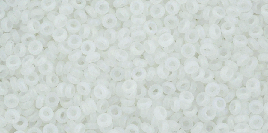 11/o Transparent Rainbow Frosted Toho Demi Round Bead - Beads Gone Wild
