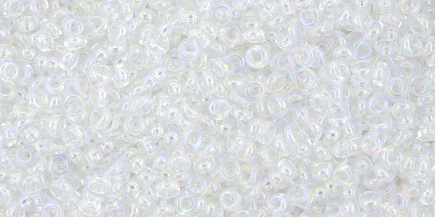 11/o Transparent Rainbow Crystal Toho Demi Round Bead - Beads Gone Wild
