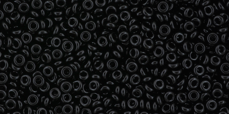 11/o Opaque Jet Toho Demi Round Bead - Beads Gone Wild
