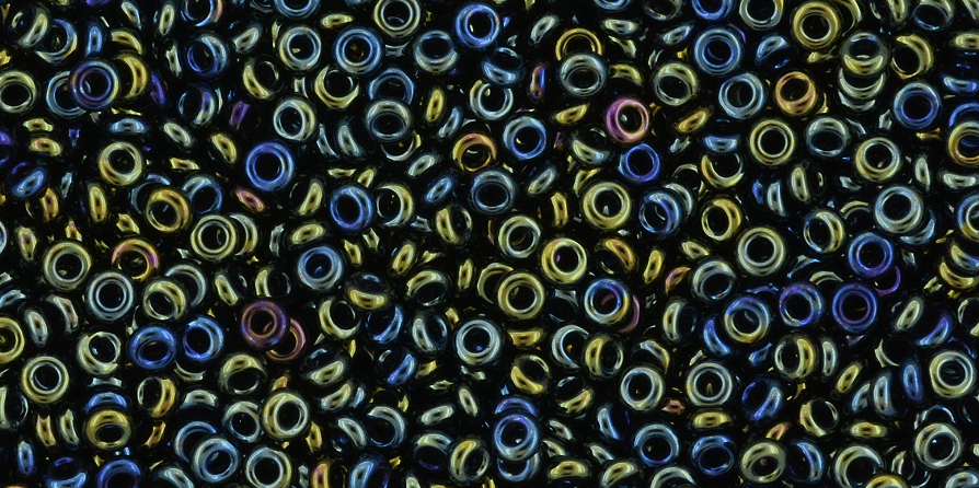 11/o Metallic Iris Green/Brown Toho Demi Round Bead - Beads Gone Wild
