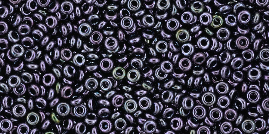 11/o Metallic Amethyst Gun Metal Toho Demi Round Bead - Beads Gone Wild
